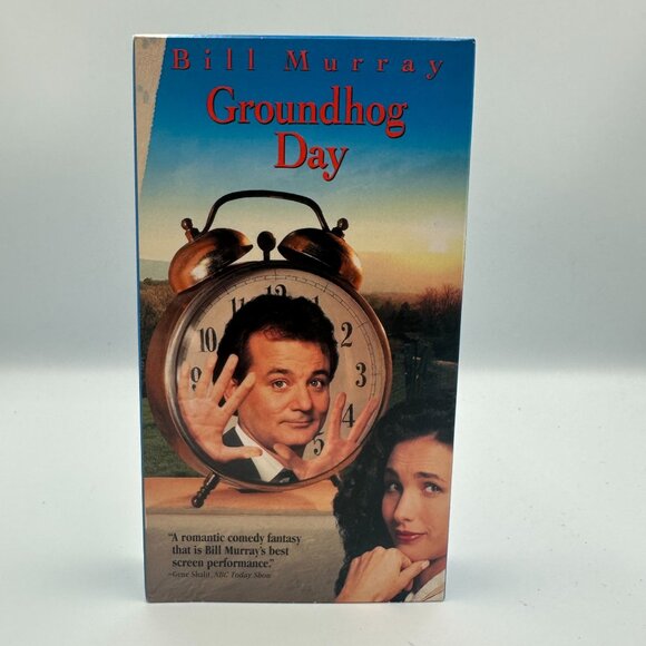 Groundhog Day VHS 1993 Bill Murray Comedy Classic Columbia Tristar - Picture 1 of 3